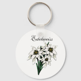 Edelweiss Flowers Nyckelring