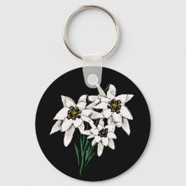 Edelweiss Flowers Nyckelring
