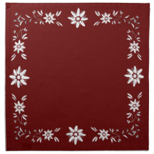 Edelweiss gräns trasa napkin