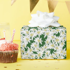 Edelweiss Hand Drawn Ljud i Music Alpine Blommigt Presentpapper