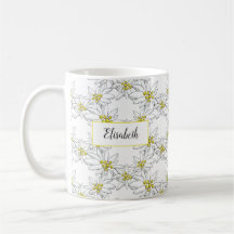 Edelweiss Hand-Illustrated Personlig Watercolor