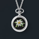 Edelweiss Necklace Watch Armbandsur<br><div class="desc">På tyska är "edel" elak noble och "weiss" elak white. Edelweiss symboliserar hängivenhet, ädel renhet, mod, mod, frihet och förmågan att övervinna motgångar. Edelweiss växer i några av världens hårdaste alpina villkor. Var inspirerad av den lilla växten när du vet att du har fått speciella gåvor och talanger, och har...</div>