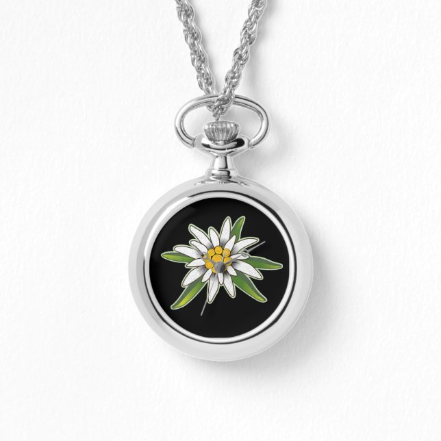 Edelweiss Necklace Watch Armbandsur (Framsida)