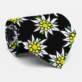 Edelweiß on black, för Bayern fläkt Slips