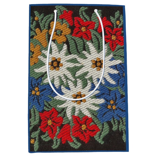 Edelweiss schweizisk alpin blomma (Framsidan)