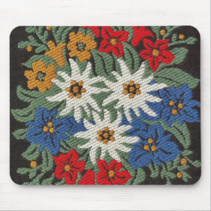Edelweiss schweizisk alpin blomma musmatta