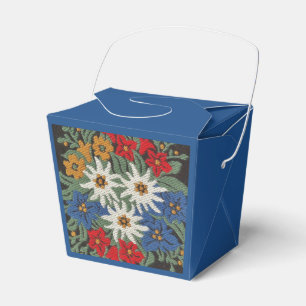 Edelweiss schweizisk alpin blomma presentaskar