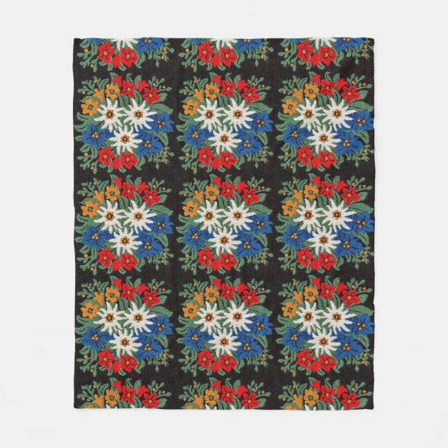 Edelweiss Swiss Alpine Flower Fleecefilt (Framsidan)