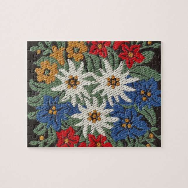 Edelweiss Swiss Alpine Flower Pussel (Horisontell)