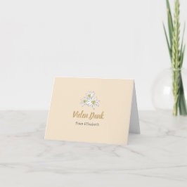 Edelweiss WildblomCute Champagne Möhippa Tack Kort