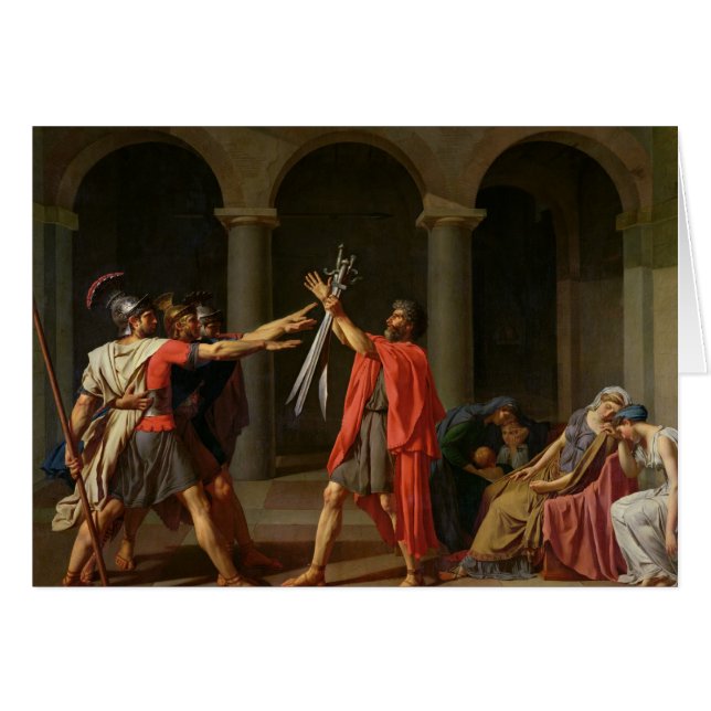 Eden av Horatii, 1784 Hälsningskort (Framsidan Horizontal)