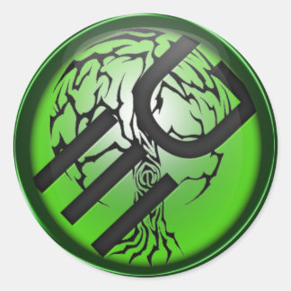 Eden Grounds Logotyp Sticker Runt Klistermärke