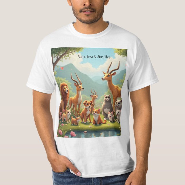 Éden Natural: Colección de Escapes Silvestres en 4 T Shirt (Framsida)