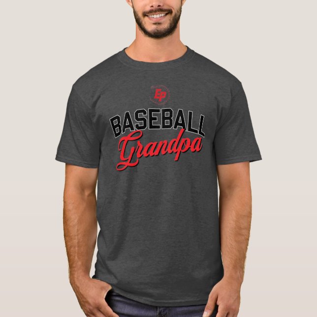 Eden Prairie Baseball GRANDPA T Shirt (Framsida)