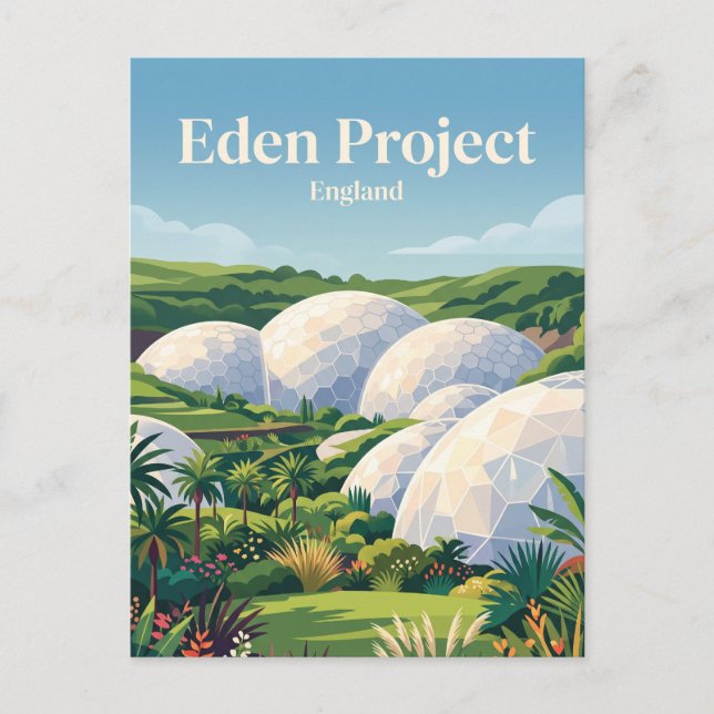 Eden Project England Vykort (Framsida)