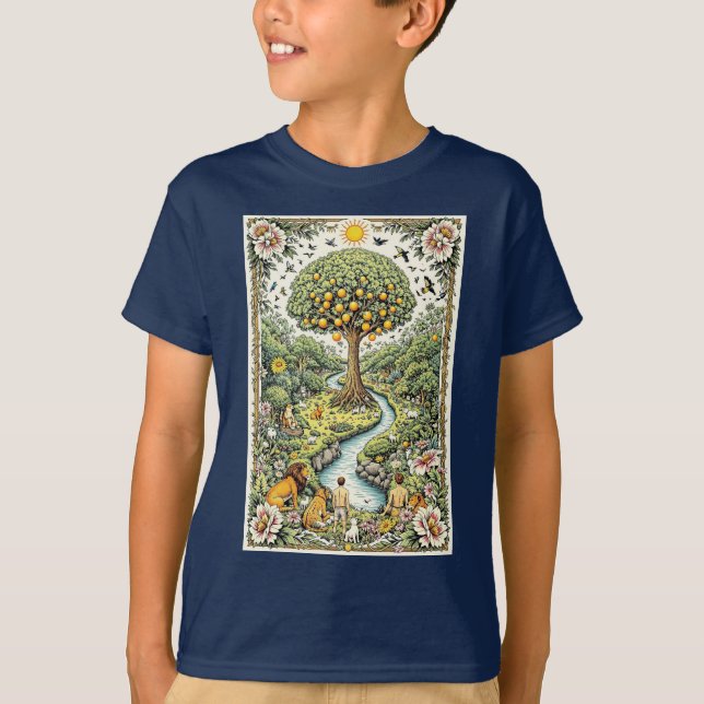 Edens trädgård – Eviga Ursprung T Shirt (Framsida)