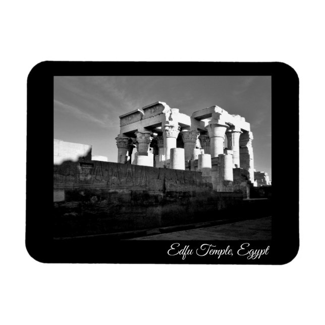 Edfu Temple, Egypten Magnet (Horisontell)