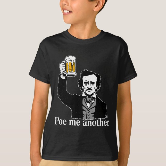Edgar Allan E Me Another Raven Nevermore Gothic Gi T Shirt (Framsida)