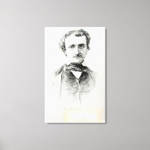 Edgar Allan Poe 1907 Canvastryck