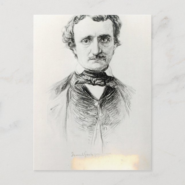 Edgar Allan Poe 1907 Vykort (Framsida)