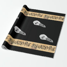 Edgar Allan Poe Ambigram Wrapping Papper