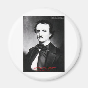 Edgar Allan Poe "Anfall Av Förnuft" Citatpresenter Magnet