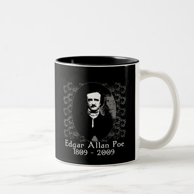 Edgar Allan Poe årsdag 1809-2009 T Två-Tonad Mugg (Höger)