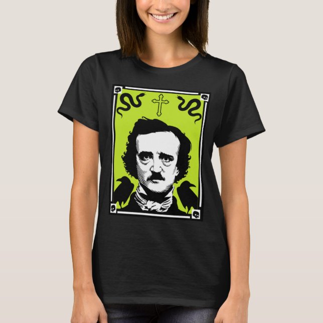 Edgar Allan Poe-årsdagen 19 januari T-Shirt (Framsida)
