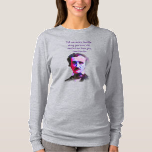 Edgar Allan Poe Auther Poet Kärlek Citat T Shirt