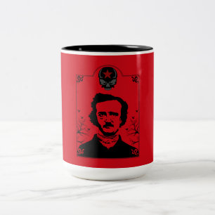Edgar Allan Poe Black Raven Två-Tonad Mugg