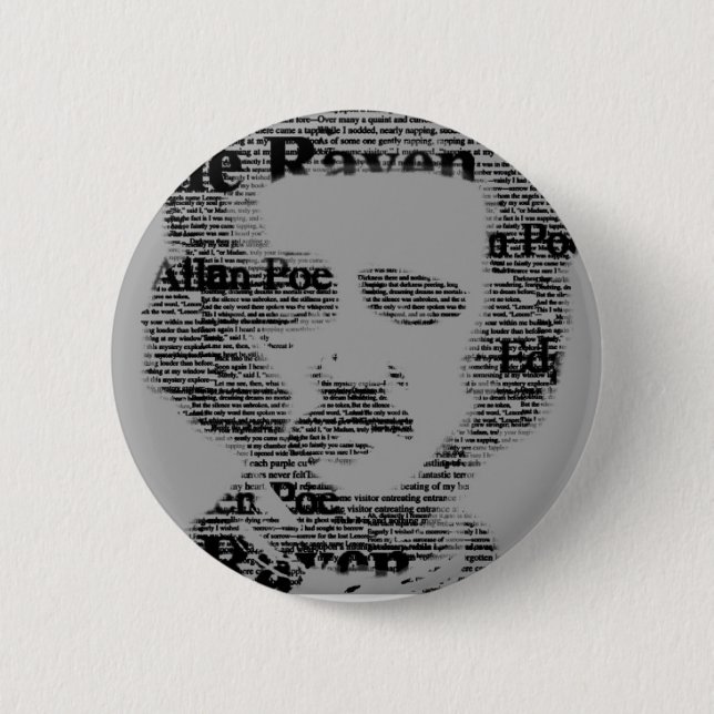 Edgar Allan Poe Bottom Knapp (Framsida)