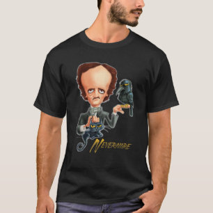 Edgar Allan Poe Caricature Halloween Easy Costume T Shirt