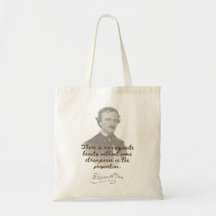 Edgar Allan Poe Citat   Gothic Tote Bag Tygkasse