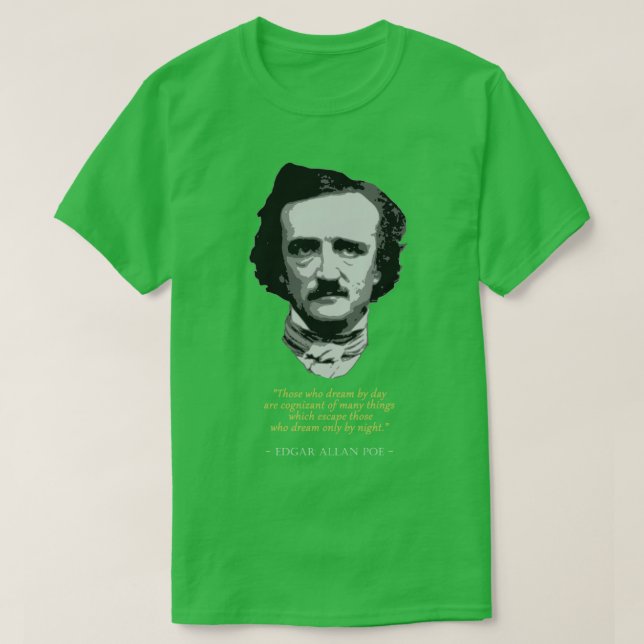 Edgar Allan Poe Citat T Shirt (Design framsida)