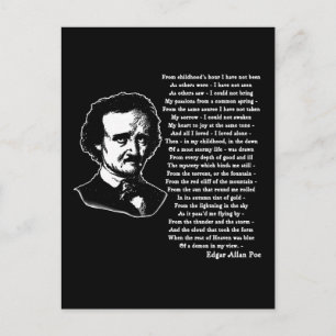Edgar Allan Poe Dikt ENSAM Vykort
