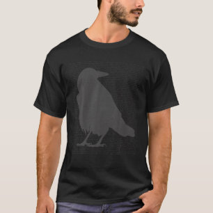 Edgar Allan Poe Dikt Raven 1 EAP Tribute Fläkt T T Shirt
