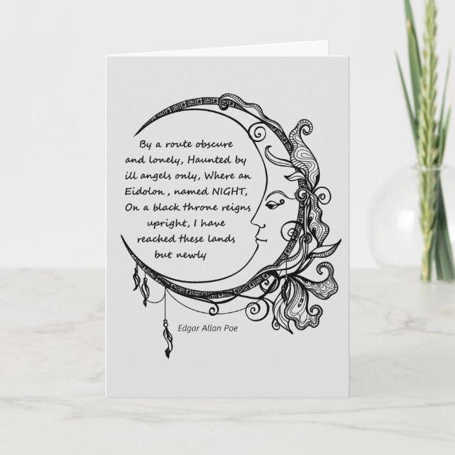  Edgar Allan Poe Dreamland, Dikt Kort (Framsida)