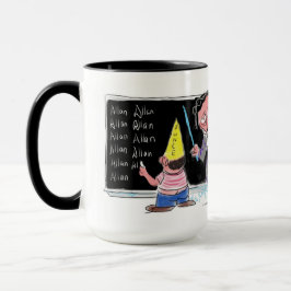 Edgar Allan Poe "dumhuvud" mugg