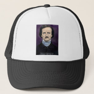 Edgar Allan Poe "Enthusiam" Visdoms Citat Gåvor Truckerkeps