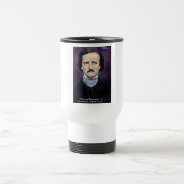 Edgar Allan Poe "Entusiasm" Visdoms Citat Gåvor Resemugg (Center)