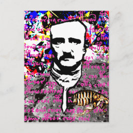 Edgar Allan Poe Flea Måne Lunar Voynich Manuscript Vykort