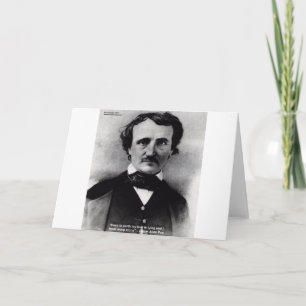 Edgar Allan Poe "Gråt Ensam" Kärlekscitat Gåvor Kort
