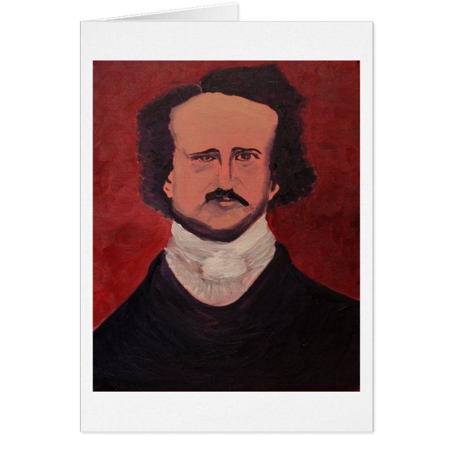 Edgar Allan Poe Hälsningskort (Framsidan)