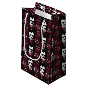 Edgar Allan Poe & Holly-Jolly Mistletoe Goth Bag
