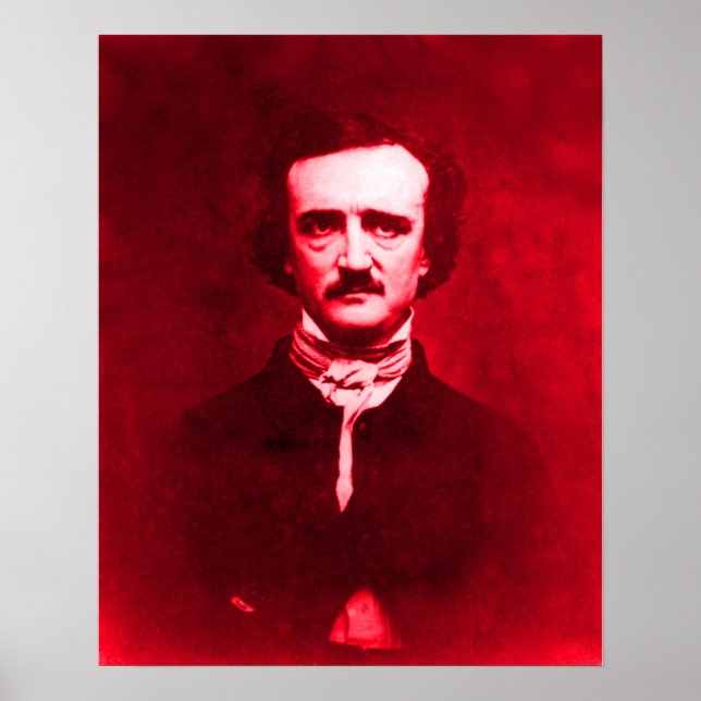 Edgar Allan Poe in Red Poster (Framsidan)