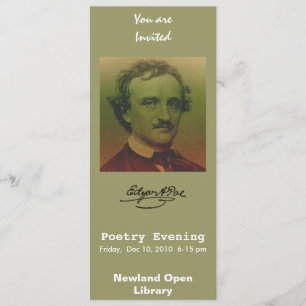 Edgar Allan Poe Inbjudningar
