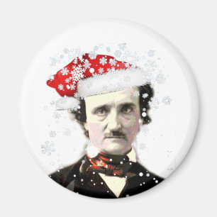 Edgar Allan Poe jul Hat Snowflake Magnet