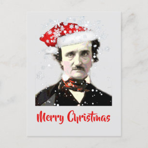 Edgar Allan Poe Julönskemössa Snöflinga Kort