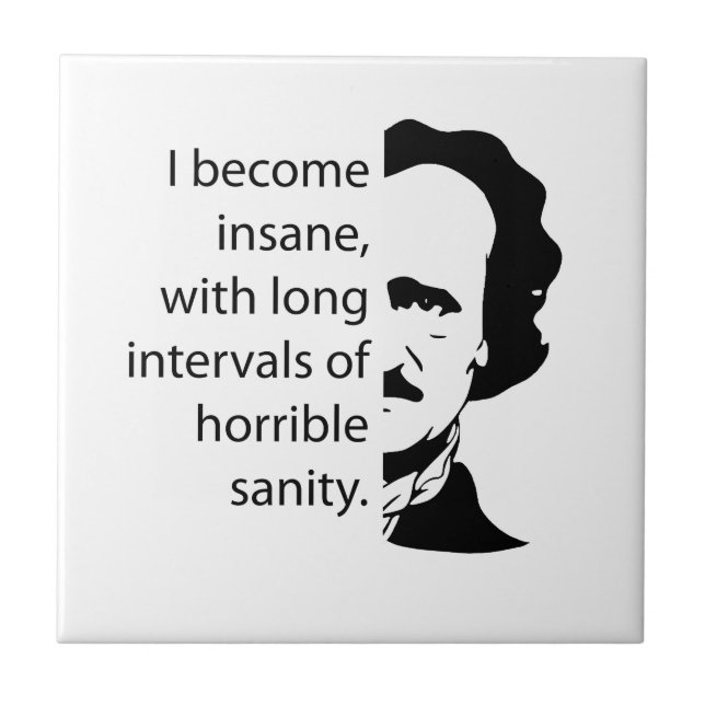 Edgar Allan Poe Kakelplatta (Framsidan)