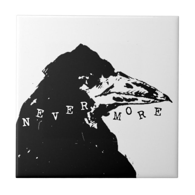 Edgar Allan Poe Kakelplatta (Framsidan)